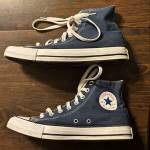 Navy Converse Sneakers, Size 9